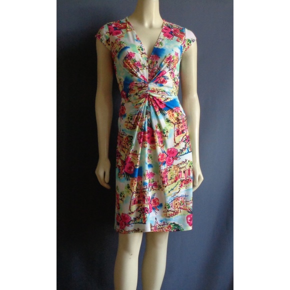ANTONIO MELANI Dresses & Skirts - Antonio Melani Twist Sidewalk Cafe Travel Dress S